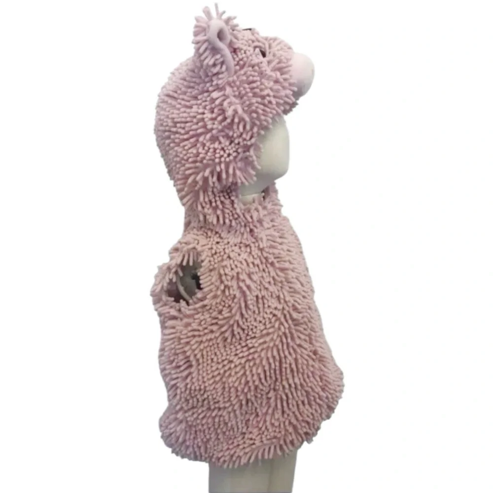 Chenille Soft Squiggly Pig Piglet Costume 18 Month Toddler Baby Bubble Pink Cozy